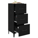 Sideboard Black Oak 34.5 x 34 x 90 cm Engineered Wood 885700