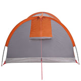 Hiking Tent Water-Resistant 2-Person Grey and Orange 42042228