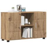 Sideboard with Shelf FLORIN Artisan Oak 88.5 x 30.5 x 55.5 cm 880300