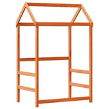 Bed Frame with Roof without Mattress Wax Brown 100x200 cm 3282158