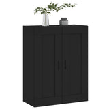 Wall Mounted Cabinet Black 69.5x34x90 cm Engineered Wood 830397