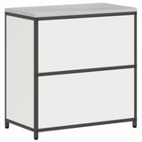 Kitchen Storage HATTEM White 90 x 50 x 92 cm Steel 874983