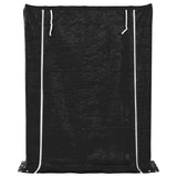 Firewood Rack with Rain Cover 150x40x200 cm Galvanised Steel 4104952