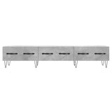 TV Cabinet Concrete Grey 150x36x30 cm Engineered Wood 829152
