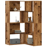 Corner Bookcase 4-Tier Old Wood 85x85x140 cm Engineered Wood 3307817