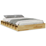 Bed Frame Oak Solid Oak wood Double Storage Bed Frame 3324122