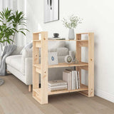 Book Cabinet/Room Divider 80x35x91 cm Solid Wood Pine 813899