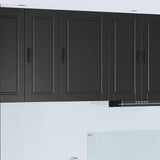 Wall Cabinet PORTO Black 50 x 31 x 80 cm Engineered Wood 885386
