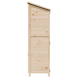 Garden Shed Natural 106.5 x 56 x 176 cm Solid Fir Wood 42033448