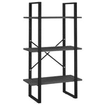 5-Tier Book Cabinet Grey 60x30x175 cm Engineered Wood 3081980
