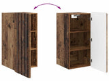 Wall-Mounted Cabinet Old Wood 33 x 34.5 x 94 cm Engineered Wood 898253