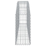 ZNTS Arched Gabion Basket 200x30x60/80 cm Galvanised Iron 153463