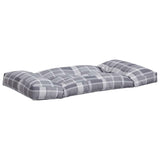 Pallet Cushions 3 pcs Grey Check Fabric 360958