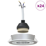 Spotlight 24 pcs Silver 9 x 9 x 2 cm Aluminium 4108148