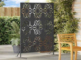 Privacy Screen Black 100 x 50 x 180 cm Steel 868584
