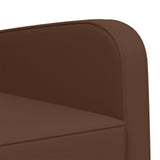 Armchair Brown Faux Leather 42043428