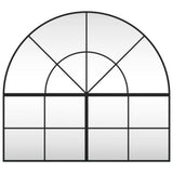 Wall Mirror Black 100x90 cm Arch Iron 3200611