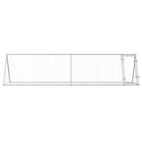 Chicken Cage Silver 400x105x91 cm Galvanised Steel 172558