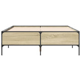 Bed Frame without Mattress Sonoma Oak 160x200 cm 3279788