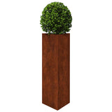 Garden Planter 30x26x75 cm Corten Steel 824545
