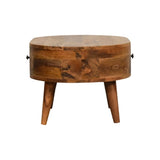 Mini Oak-ish Rounded Coffee Table IN3328