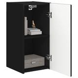 TV Wall Cabinet 2 pcs Black 30 x 31 x 60 cm Engineered Wood 892272