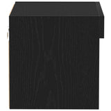 TV Cabinet Set 2 pcs Black Oak Engineered Wood 863103