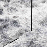 Shaggy Rug High Pile NAVARRA Silver Grey 240x240 cm Polyester 4102932