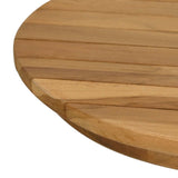 Table Top 40 x 3.5 Round Solid Teak Wood Natural 42033149