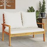 Garden Sofa Bench 120 cm with Cushion Solid Wood Acacia 366378