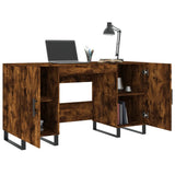 Desk Smoked Oak 140x50x75 cm Engineered Wood 829577
