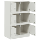Sideboard White 67x39x107 cm Steel 841660