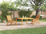 Garden Dining Set Folding 3 pcs Brown Solid Acacia Wood 3375632