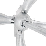 Folding Anchor with Rope Silver 4 kg Hot Dip Galvanized Cast Iron 94276