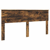 Bed Frame with Drawer Smoked Oak 200 x 200 cm Engineered Wood 3408226
