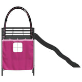 Kids'Loft Bed Frame Black and Pink 90 x 190 cm Metal 42020845
