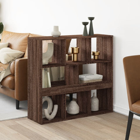 ZNTS Room Divider Brown Oak 100x33x94.5 cm Engineered Wood 3309516