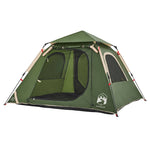 Camping Tent Dome 4-Person Green Quick Release 4004143