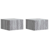Wall-Mounted Side Table 2 pcs Grey Sonoma 34.5 x 33 x 20 cm 898778