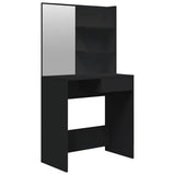 Dressing Table with Mirror Black 74,5x40x141 cm 802805