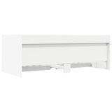 Bed Frame with Storage White 80 x 200 cm Engineered Wood 3429637