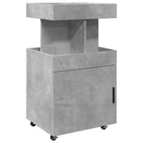 Bar Cart Concrete Grey 50x41x89 cm Engineered Wood 848265