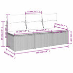 Garden Sofa 7 pcs Brown 165 x 62 x 69 cm Poly rattan 366242