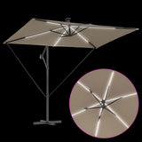 Umbrella Taupe 294 x 200 x 270 cm Polyester and Aluminium 42003394