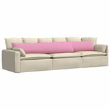 Sofa Pillows 2 pcs Pink 200 x 40 cm Fabric 42013883