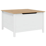 Coffee Table HILL White and Honey Brown 79.5 x 79.5 x 49 cm 42025041