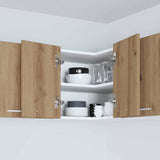 Hanging Cabinet Artisan Oak and White 57 x 57 x 40 cm 884193