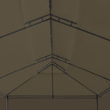 Gazebo with Curtains 600x298x270 cm Taupe 180 g/m 312247