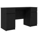 Desk Black oak Engineered wood 140 x 49 x 76 cm 3328508