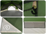 Instant Tent Green 8-Person 185T Polyester with PU Coating 42017484